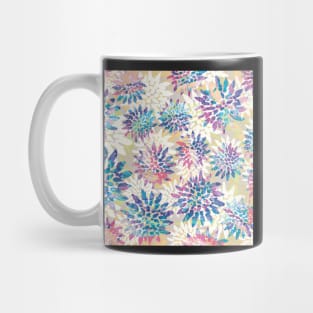 Pretty Painted Tie Dye Flowers - Digitally Illustrated Abstract Flower Pattern for Home Decor, Clothing Fabric, Curtains, Bedding, Pillows, Upholstery, Phone Cases and Stationary Mug